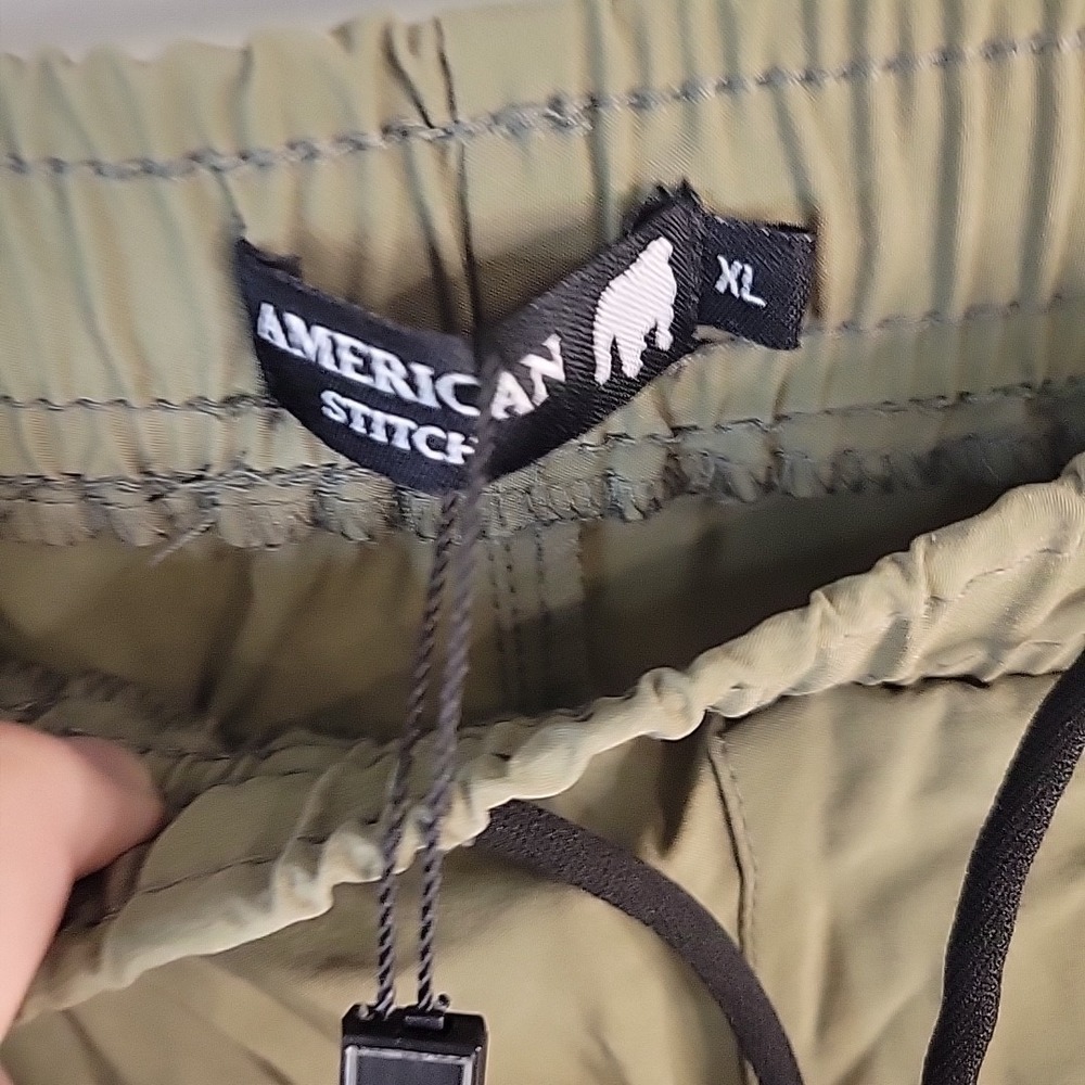 RUNS SMALL -American Stitch Men's Tactical Cargo Pants Size XLarge Green - Picture 5 of 7